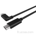 Lien de quête USB-C Câble Conception d'angle droit